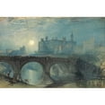 thumbnail image 2 of Joseph Mallord William Turner 14x11 Gold Ornate Wood Frame and Double Matted Museum Art Print Titled - Alnwick Castle (circa 1829), 2 of 4