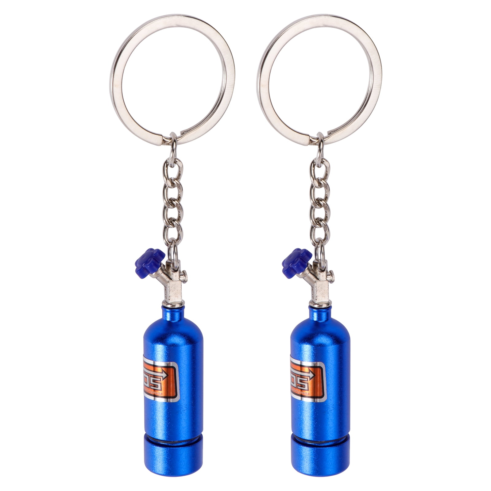 Key Nitrous Keychain Keychain Bottle Oxide Chain Keyring Mini Blue Tank