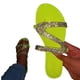 thumbnail image 4 of Sandalias planas de talla grande romanas de cristal sólido informal para mujer, zapatos Wmkox8yii ytu3695, 4 of 4