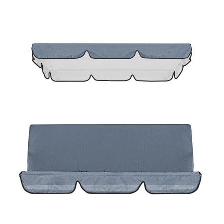 Patio Swing Canopy Cover Set Swing Replacement Top Cover + Swing Cushion Cover