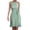 Green, variant on IROINNID Empire Dress For Women Square Neck Fashion Dress Summer Casual Vacation Beach Bandage Dress Solid Color Empire Waist Sleeveless Dress