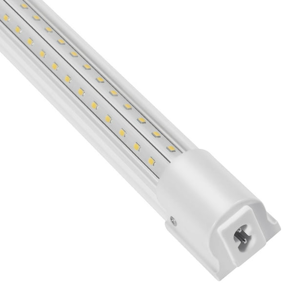 KFFKFF LED Shop Light Bundle of 10, 4 Feet, 40W, Connectable Shop Light Fixture, 6500 Lumens Ceiling Lamps, 59-inch Power Cables with ON/OFF Switch, 48-inch Connector Wires