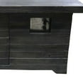 thumbnail image 3 of HomeRoots Decor Rectangular Wood Look Gas Powered Fire Pit with Lava Rocks, Gray, 3 of 3