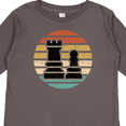 thumbnail image 4 of Inktastic Chess Player Retro Sunset Boys or Girls Long Sleeve Toddler T-Shirt, 4 of 5