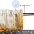 thumbnail image 5 of Farm Animal Horse Kitchen Valance Curtains Rustic Farmhouse Yellow Floral Sunflower Window Valance for Living Room Bedroom, Kitchen Valance Rod Pocket Window Decor Curtain 54 by 18 in, 1 Panel, 5 of 6