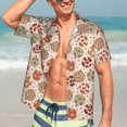 thumbnail image 3 of Haiem Rustic Christmas Ornaments Printed Hawaiian Shirt for Men - Men’s Casual Beach Summer Shirts - Stretch Fabric with Modern Fit-3X-Large, 3 of 7