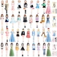 thumbnail image 5 of Magnetic Dress up, Magnetic Princess Dress up Paper Doll for Girls, 
Pretend Play Toys Magnet People Clothes Puzzles Game, Learning Created Imagine Set Birthday Gift, 5 of 8
