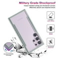 thumbnail image 2 of Cowithday Case for Samsung Galaxy S22 Ultra, [Military Grade Drop Protection] [Wireless Charging] Soft TPU Frame + Clear Hard PC Back Case, Shockproof Non-Slip Stylish Cover - Gray, 2 of 10