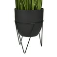 thumbnail image 4 of DecMode 21" Tall Artificial Wheatgrass Plant in Realistic Leaves and Metal Stand and Round Pot, 4 of 8