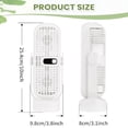 thumbnail image 4 of FENGGHAO Small Desk Fan Personal Rechargeable USB 360 Rotating 5 Speed LED Display Portable Fan Green, 4 of 7