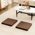 thumbnail image 2 of Costway 10 PCS Seat Cushions Gel Memory Foam Non-slip Bottom Dining Office 18"x18" Brown, 2 of 10