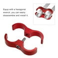 thumbnail image 5 of Unique Bargains 2pcs Car AN12 24mm Hose Separator Clamp Oil Line Brake Line Aluminum Alloy Fuel Line Bracket Red, 5 of 6