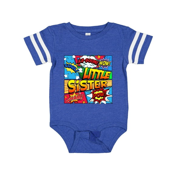 Inktastic Little Sister Comic Book Girls Baby Bodysuit