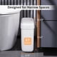 thumbnail image 2 of Bote de basura MOPALL pequeño de 10 litros con tapa para baño o cocina, color blanco, 2 of 7