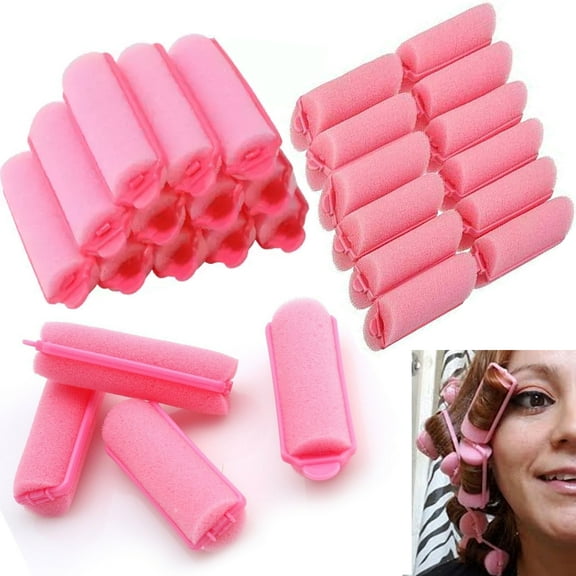 48 Foam Hair Rollers Small Soft Cushion Curlers Waves Curls Styling Salon 2.16"