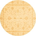 thumbnail image 1 of Ahgly Company Indoor Round Oriental Brown Traditional Area Rugs, 4' Round, 1 of 4