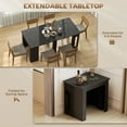 thumbnail image 4 of HOMCOM Foldable Table, Extendable Dining Table Seats up to 6 People, 4 of 10