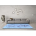 thumbnail image 3 of Ahgly Company Indoor Square Abstract Light Blue Modern Area Rugs, 8' Square, 3 of 4