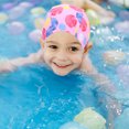thumbnail image 3 of HEALEEP 2Pcs Funny Swim Caps for Children with Durability and Expandable Design 11.8x6.3in, 3 of 7