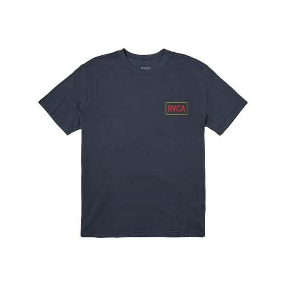 RVCA Men's Balance Now Short Sleeve T Shirt - Moody Blue Small