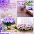 thumbnail image 5 of 30Pcs Roses Artificial Flowers Bouquet, Black Fake Silk Rose with Long Stem Realistic Single Stem Flowers for DIY Wedding Arrangement Party Centerpieces Home Decoration, 5 of 5