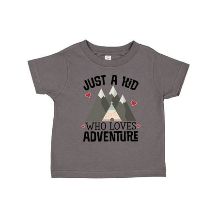 

Inktastic Just A Kid Who Loves Adventure Gift Toddler Boy or Toddler Girl T-Shirt