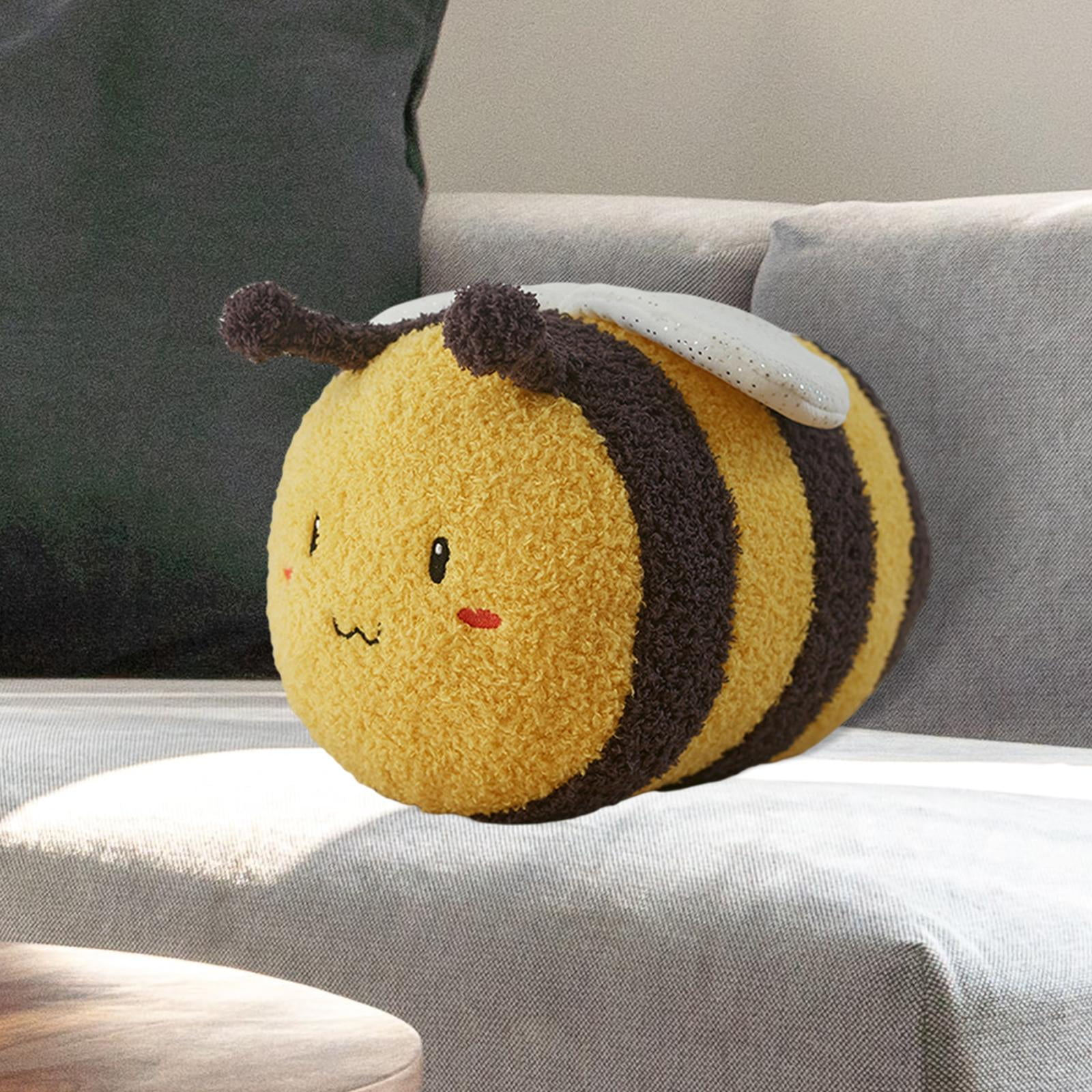 Onsoyours Cute Bee Plush, Soft Stuffed Animal Honey Bee Plush Toy Pillow  for Kids (Yellow, 13)