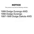 thumbnail image 2 of TOR Front Outer Steering Tie Rod End Kit for Car Dodge Dakota Durango KTR-103765, 2 of 2