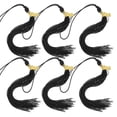 thumbnail image 1 of Graduation Cap Tassel Charms 2023 Graduation Supplies For Students Black 40CM Decoration 6Pcs, 1 of 5