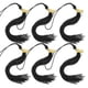 thumbnail image 1 of Graduation Cap Tassel Charms 2023 Graduation Supplies For Students Black 40CM Decoration 6Pcs, 1 of 5