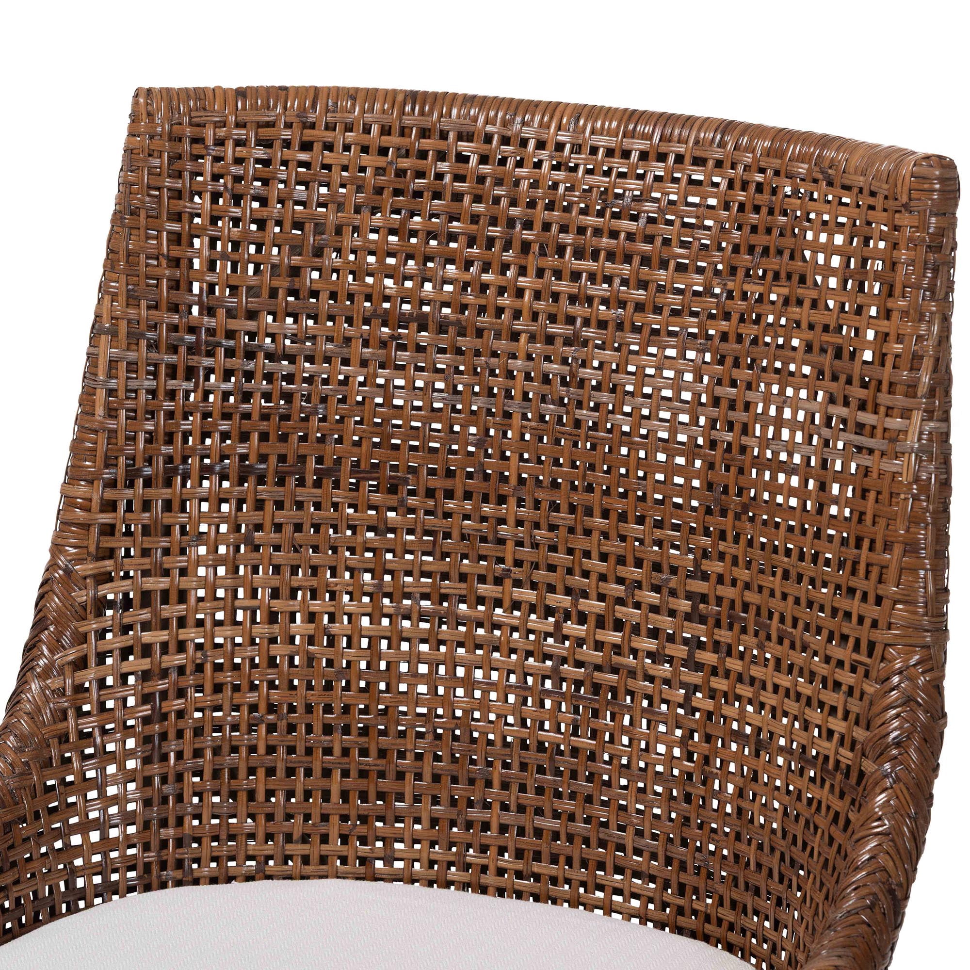 bali & pari Bella Boho Counter Stool, Counter Height, Coffee Bean