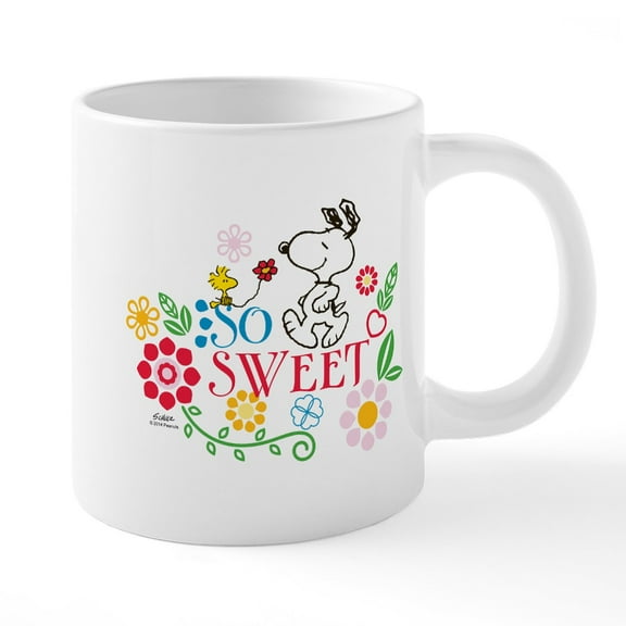CafePress - So Sweet Snoopy - 20 Oz White Ceramic Mega Mug