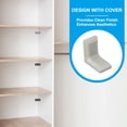 thumbnail image 5 of Uxcell Metal Corner Braces L-Shape Bracket Right Angle Board Holder Gray, 5 of 7