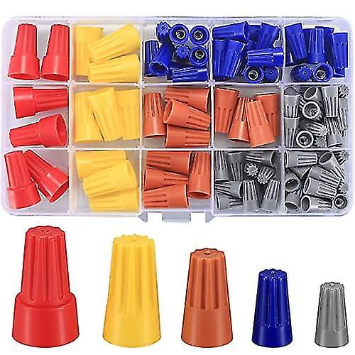 102 Pcs Wire Nuts Connectors Assortment Kit, Colorful Wire Caps Electrical Wire Nut Kit, Wire Twist Nuts, Portable Wire Insert Twist Caps Connectors W