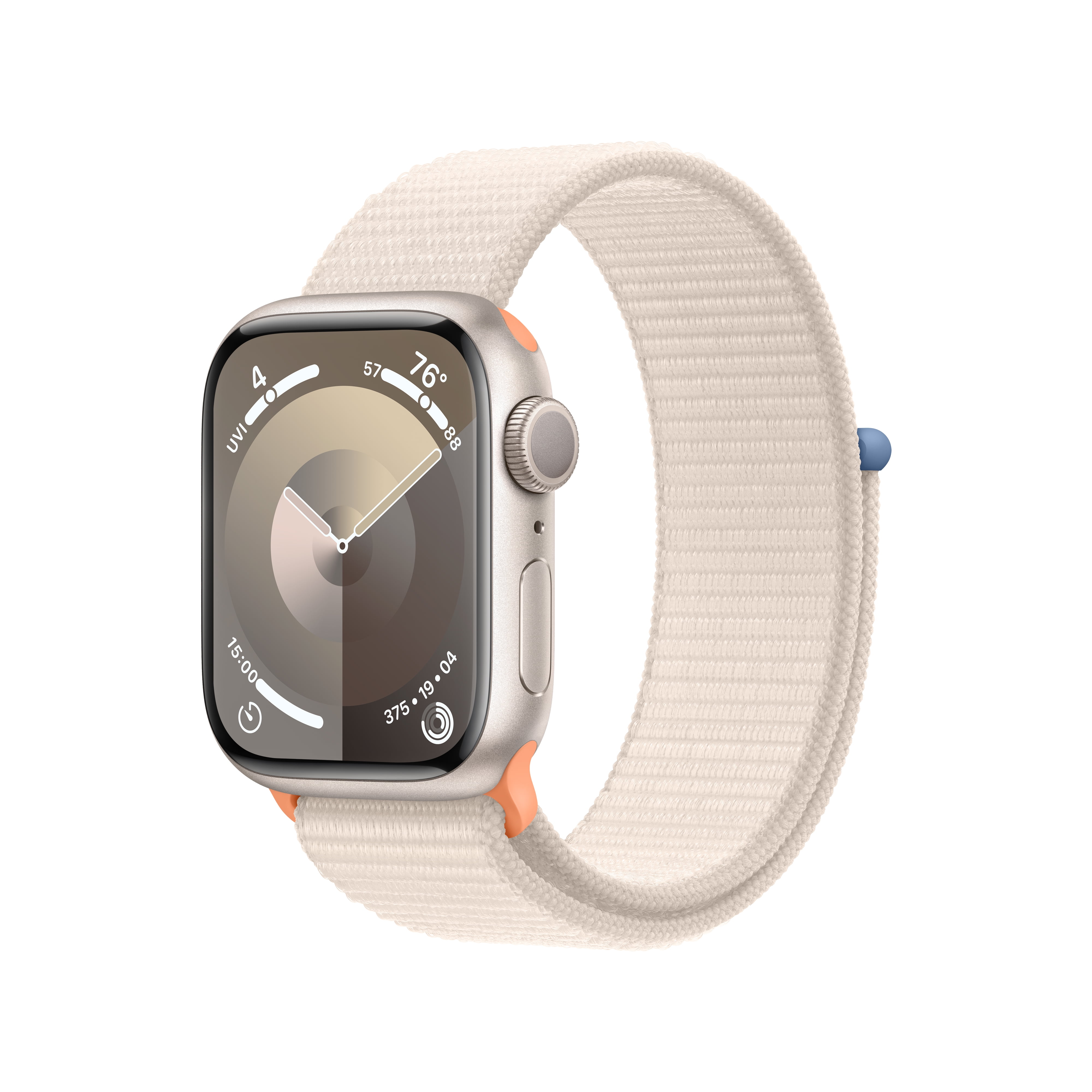 アップル Apple Watch Series 9 45mm スターライトアルミ Apple Watch Series 9 GPS 45mm, Starlight Aluminum Case with Sport