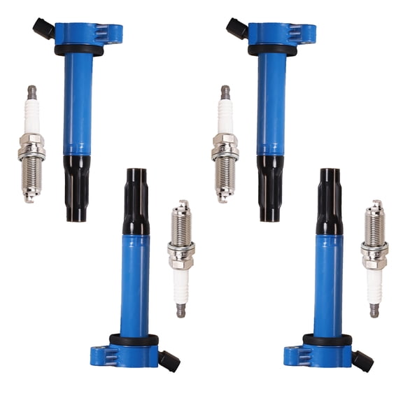 4 High Performance Ignition Coils and 4 Iridium Spark Plugs Compatible with Toyota Camry RAV4 Replacement for UF487 Fits select: 2013-2015 TOYOTA RAV4 XLE, 2010-2012 TOYOTA CAMRY BASE/SE/LE/XLE