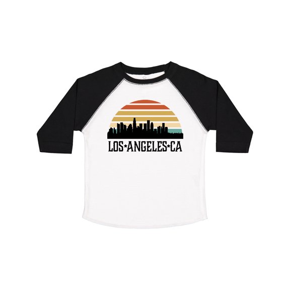 Inktastic Los Angeles California Skyline Retro Boys or Girls Toddler T-Shirt