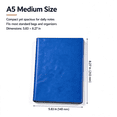thumbnail image 3 of Dmuso Journal Notebook, Leather Hardcover Notebook, A5 Medium Size Journal Notebooks for Women & Men, Journaling, Writing, Work & Office Supplies, 3 of 7