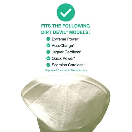 4 Washable Reusable Dirt Devil Style F4 Filters Compare To Dirt Devil Part No 3me1950001 2me1950001 Designed Engineered By Think Crucial By Crucial Vacuum Walmart Com Walmart Com