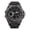 BI19_Black, variant on Watches for Men Casual Big Face Watch Stainless Quartz Dress Watches Multifunction Watch Silver with White Face