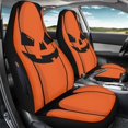 thumbnail image 3 of Chririnla Waterproof Automotive Seat Covers & Accessories for Interior Accessories Polyester Stretchy Car Seat Covers, Orange Black Stripe, 3 of 12