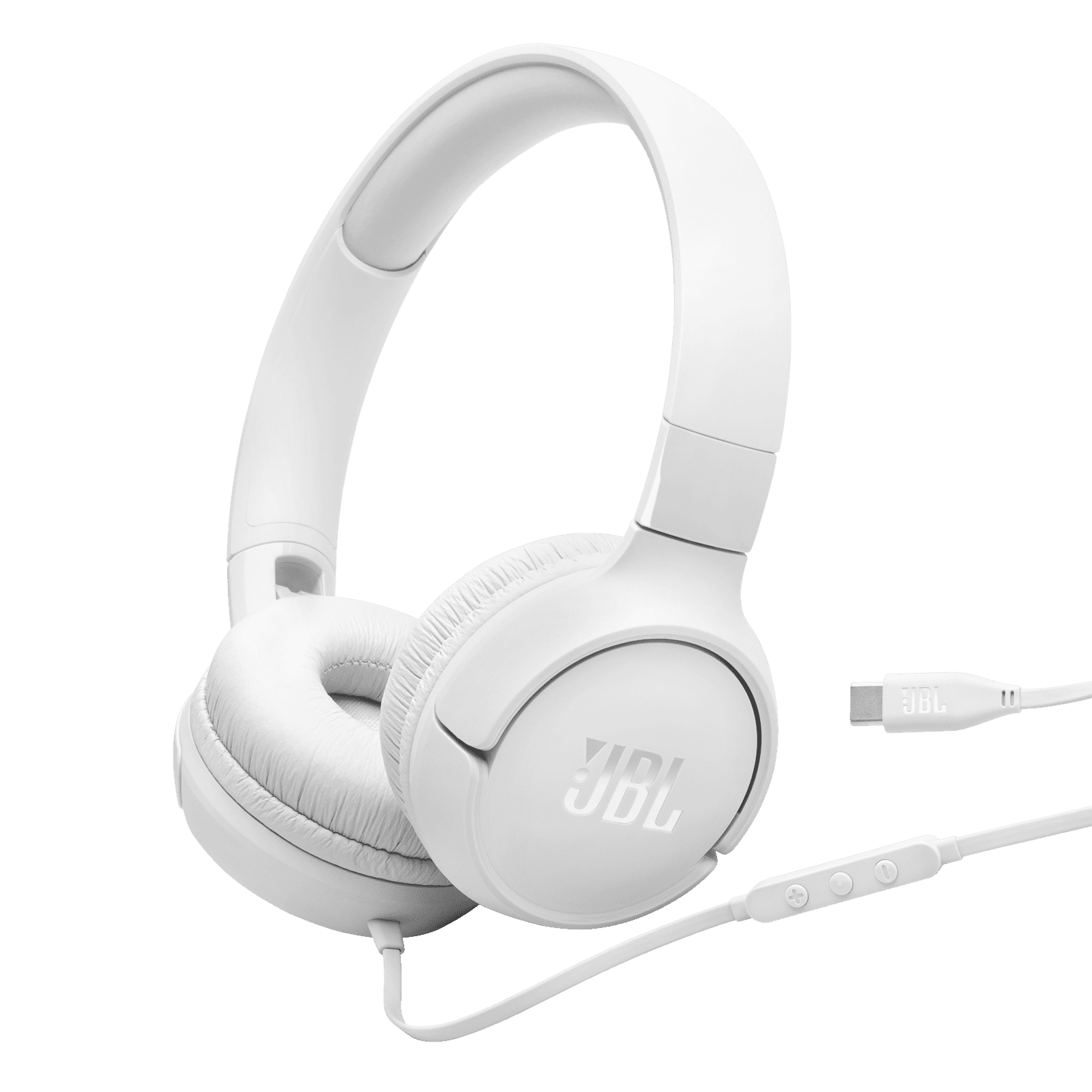 JBL Tune 520C USB-C - Hi-Res wired on-ear headphones - White