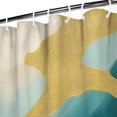 thumbnail image 3 of Blue and Gold Marble Golden Dots Pattern Shower Curtain 36"x72" ,Bathroom Decorative Shower Curtains Set with 12 Hooks,Modern Waterproof Washable Shower Curtain, 3 of 6