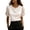 Beige-A, variant on QHFBli Women Satin Tops Short Sleeve Blouse Neck Work Silk Shirts Business Casual Outfits