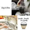 thumbnail image 6 of 2 Pack Reusable coffee filters for cuisinart ninja coffee filter Gold Stainless Steel Mesh No.4 Permanent coffee filter replacement for DCC-3200P1 SS-15P1 Ninja CFP301 CFP201, 6 of 7