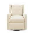 Baby Relax Mikayla 4in1 Swivel Glider Rocker Recliner Chair, White