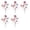 Multicolor-1, variant on 5PC Independence Day United States Nationals Day Branch Decoration Americans Flag Patriotic Festival Decoration Party Decoration Clown Plushs Decoration