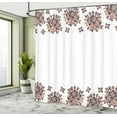 thumbnail image 4 of Ambesonne Floral Shower Curtain, Lilac Flower Spring Print, 69"Wx75"L, Dark Brown, 4 of 4
