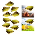 thumbnail image 1 of 2x 5x manta de emergencia plegable reflectante a prueba tienda de refugio impermeable manta térmica saco de dormir para senderismo al aire Cola Manta a prueba de viento, 1 of 8