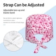 thumbnail image 4 of Kdxio Breast Cancer Ribbons Awareness Pattern Turban Hat for Women Men Comfortable Adjustable Cleaning Working Cap with Sweatband, 4 of 8